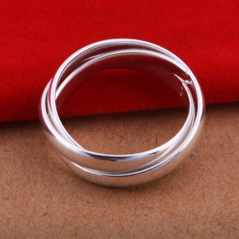 NWT Sterling Silver Three Ring Set - Picture 2 of 4